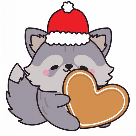 Torba bawełniana eko „Szop w czapce Mikołaja” 220 g