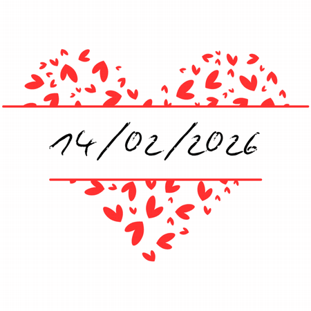 Torba bawełniana eko Data w Sercu - Personalizowana 220g | Bavenna