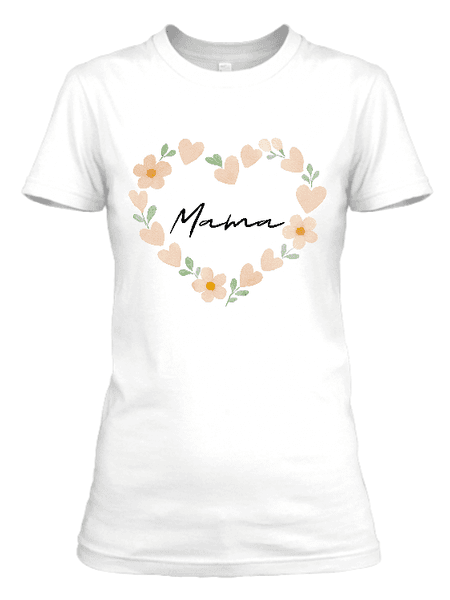 Koszulka damska (t-shirt) „Kwiatowe serce” 160 g