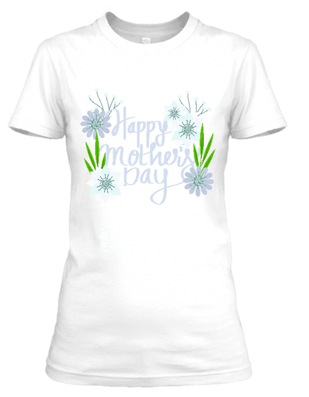 Koszulka damska (t-shirt) „Kwiatowe życzenia” 160 g