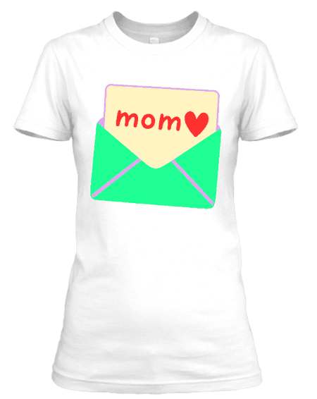 Koszulka damska (t-shirt) „List do Mamy” 160 g