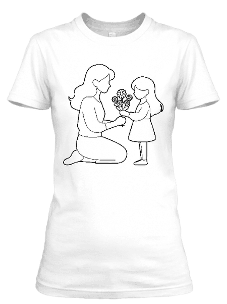 Koszulka damska (t-shirt) „Mama i córka” 160 g