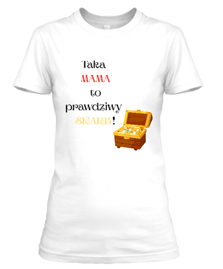 Koszulka damska (t-shirt) „Mama Skarb” 160 g
