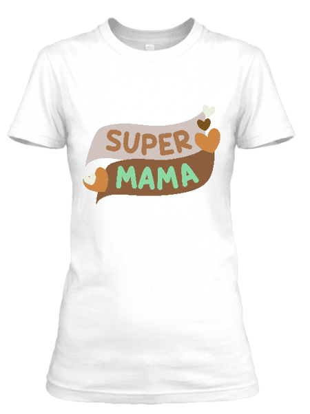 Koszulka damska (t-shirt) „Super Mama” 160 g