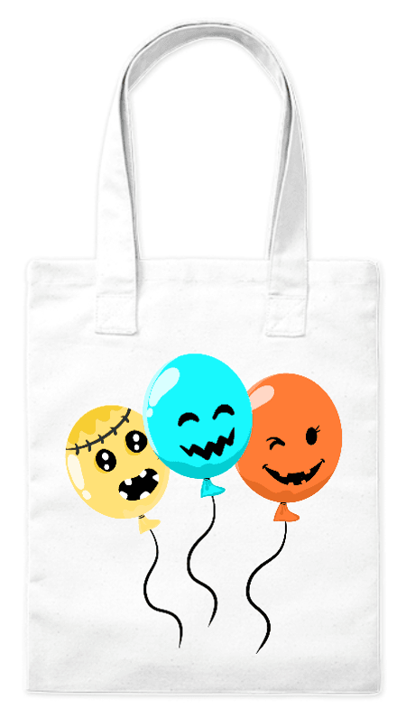 Torba bawełniana „Halloweenowe balony” – 220 g/m²