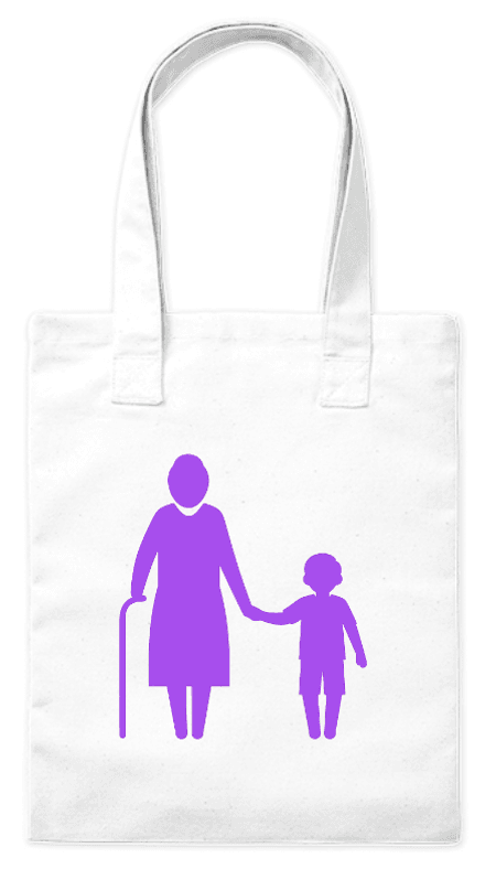 Torba bawełniana eko „Babcia z Wnukiem