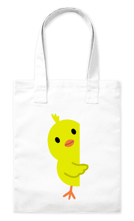 Torba bawełniana eko „Ciekawski Kurczaczek” 220 g