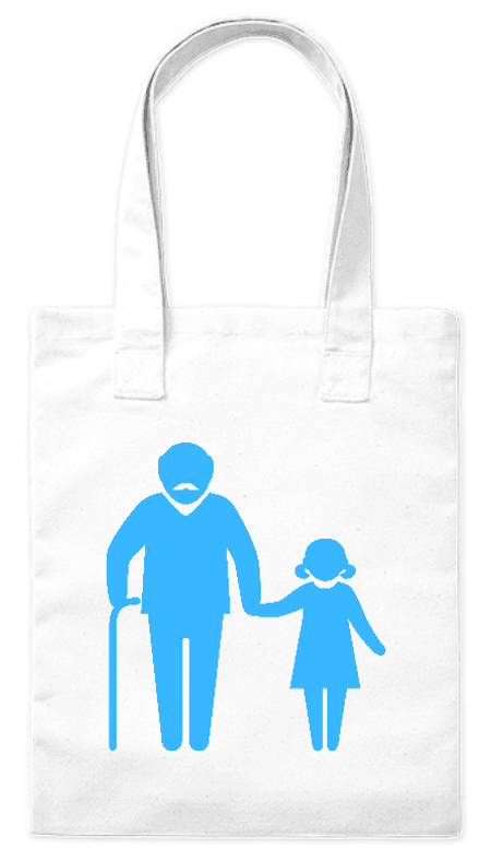 Torba bawełniana eko „Dziadek z Wnuczką