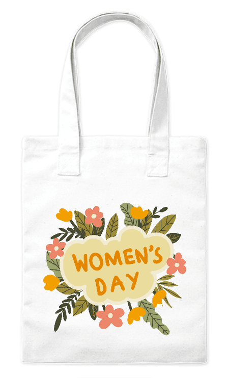 Torba bawełniana eko „Happy Women’s Day” 220 g