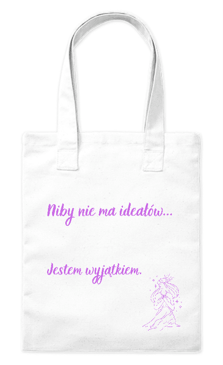 Torba bawełniana eko „Jestem wyjątkiem” 220 g