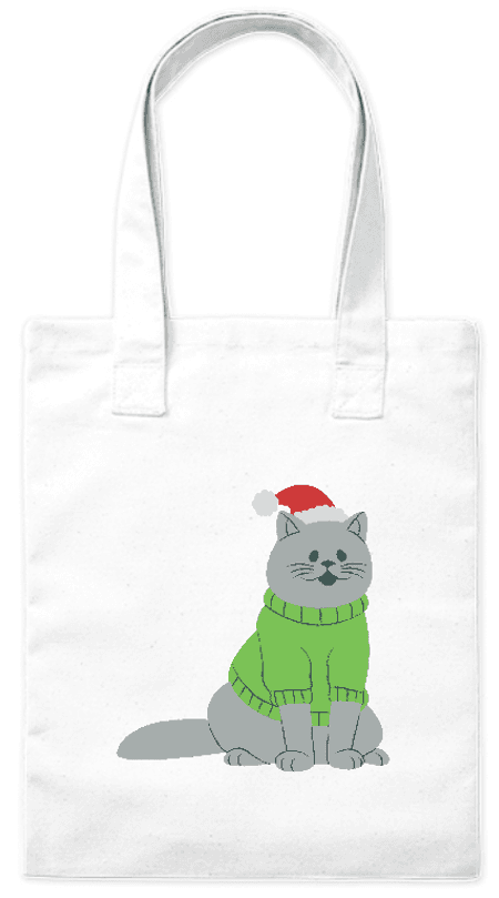 Torba bawełniana eko „Kotek w czapce” 220 g