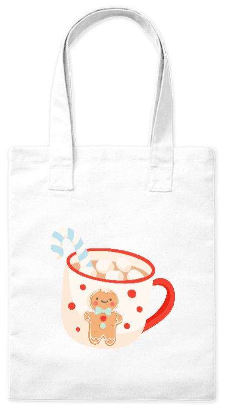 Torba bawełniana eko „Kubek z pierniczkiem” 220 g