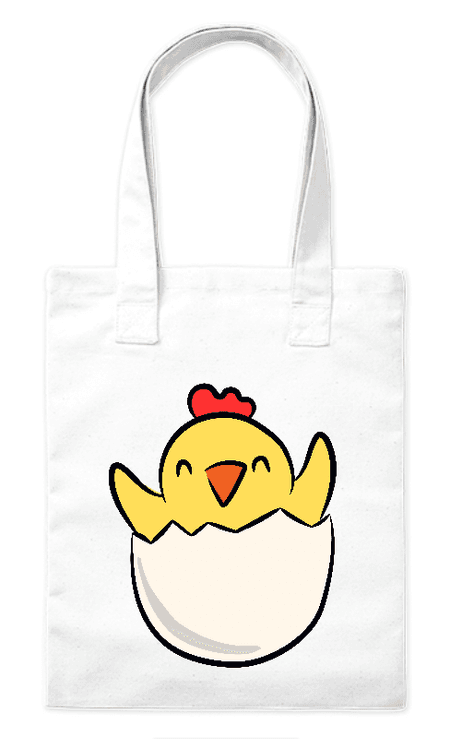 Torba bawełniana eko „Kurczaczek niespodzianka” 220 g