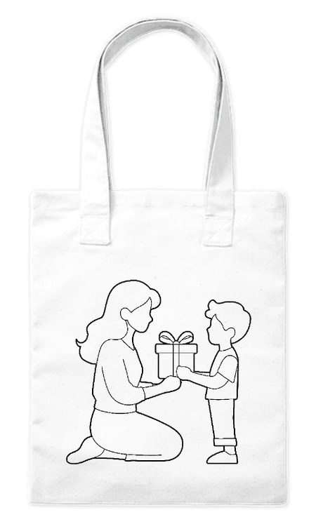 Torba bawełniana eko „Mama i syn