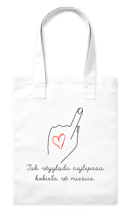 Torba bawełniana eko „Najlepsza Kobieta w Mieście” 220 g