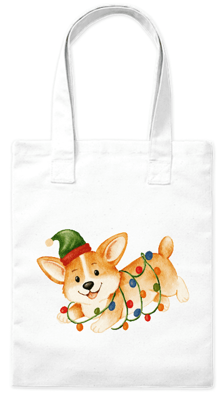 Torba bawełniana eko „Piesek w lampkach” 220 g