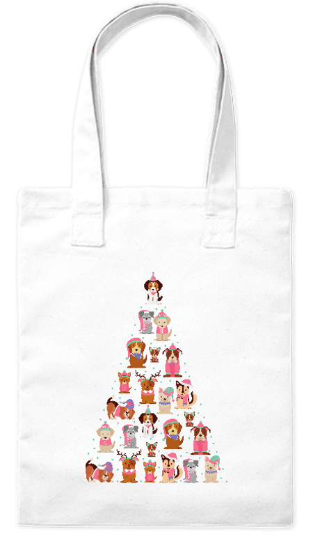 Torba bawełniana eko „Psia choinka” 220 g