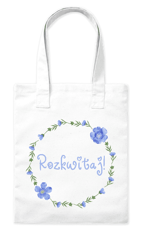 Torba bawełniana eko „Rozkwitaj” 220 g