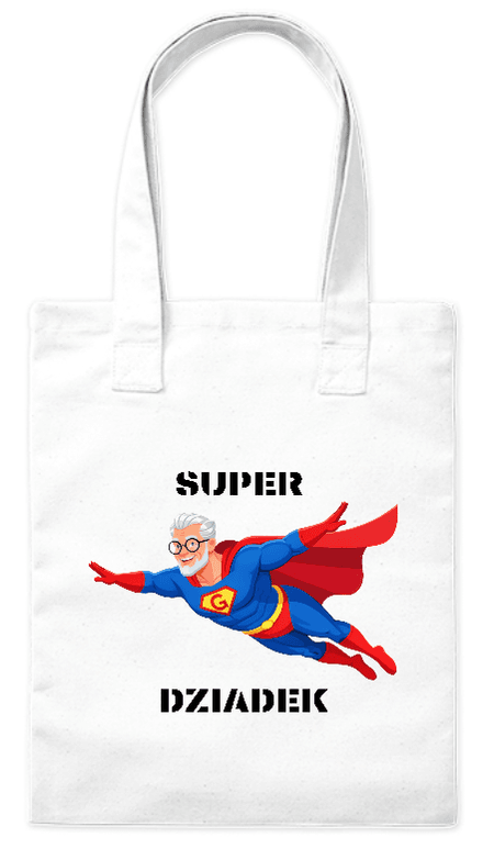 Torba bawełniana eko „Super Dziadek” 220 g