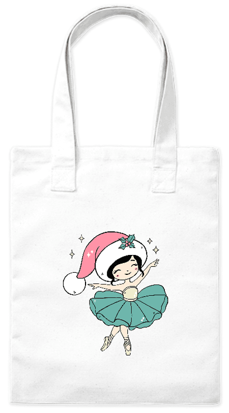 Torba bawełniana eko „Świąteczna baletnica” 220 g
