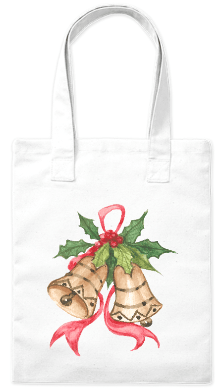 Torba bawełniana eko „Świąteczne dzwonki” 220 g