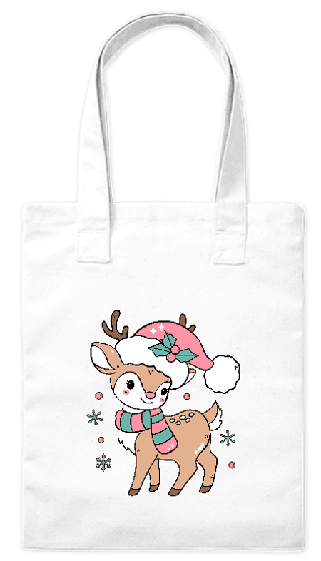 Torba bawełniana eko „Świąteczna sarenka” 220 g