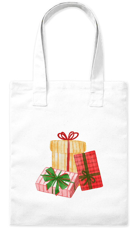 Torba bawełniana eko „Świąteczne prezenty” 220 g