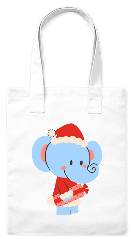 Torba bawełniana eko „Świąteczny słonik” 220 g