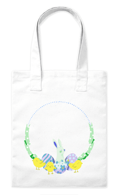 Torba bawełniana eko „Wielkanocny wianek” 220 g