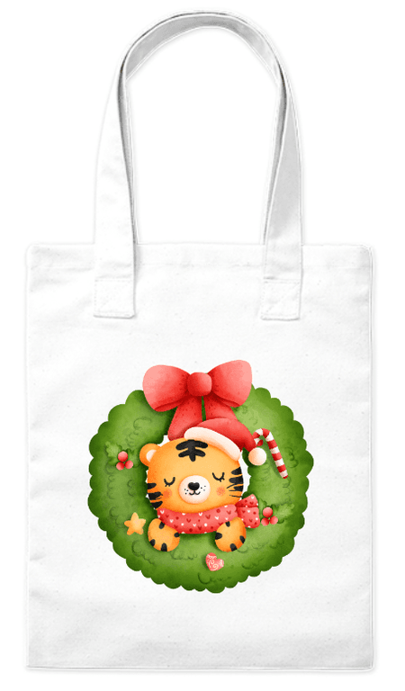 Torba bawełniana eko „Wieniec z tygryskiem” 220 g