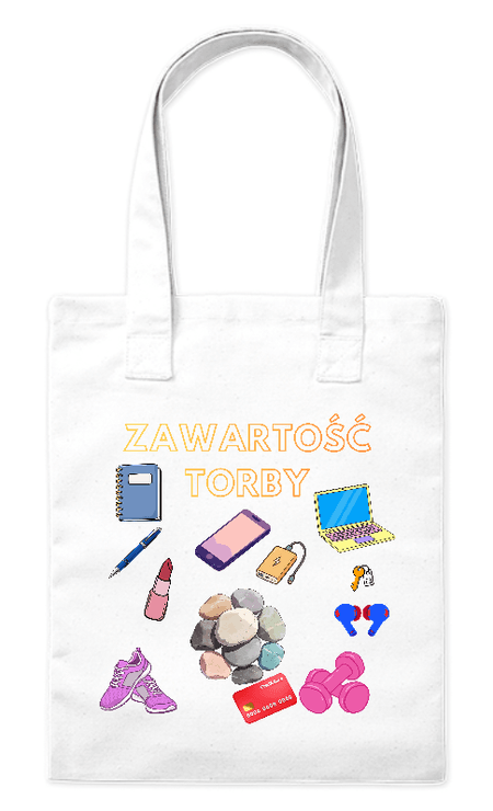 Torba bawełniana eko „Zawartość Torby
