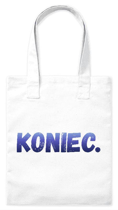 Torba bawełniana eko „Koniec.” 220 g