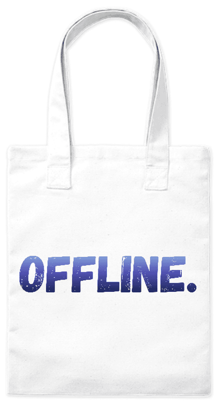 Torba bawełniana eko „Offline.” 220 g