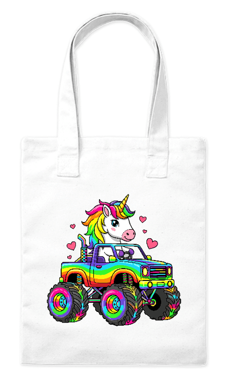 Torba bawełniana eko „Rainbow Monster Unicorn