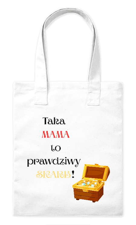 Torba bawełniana eko „Mama Skarb” 220 g