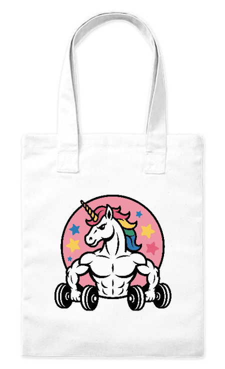 Torba bawełniana eko „Gym Beats Unicorn
