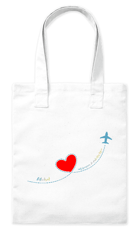 Torba bawełniana eko Kompan Podróży - Personalizowana 220g | Bavenna