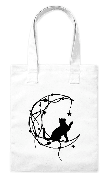 Torba bawełniana eko „Kot na Księżycu” 220 g