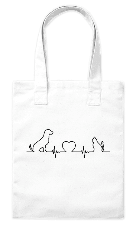 Torba bawełniana eko „Puls pies i kot” 220 g