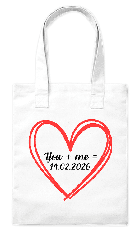 Torba bawełniana eko Równanie Miłości - Personalizowana 220g | Bavenna