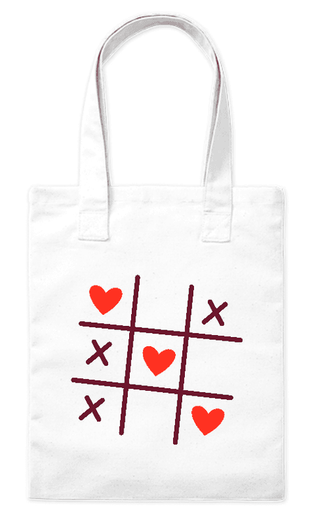 Torba bawełniana eko Serce i Krzyżyk 220g | Bavenna
