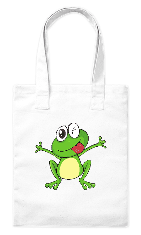 Torba bawełniana eko „Wesoła Żabka” 220 g