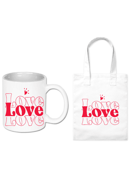 Zestaw kubek i torba Love | Bavenna