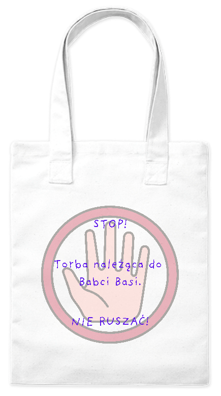 Torba bawełniana eko 220 g Bavenna „STOP! Torba Babci