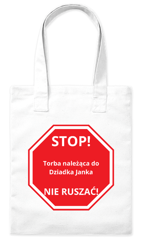 Torba bawełniana eko 220 g Bavenna „STOP! Torba Dziadka