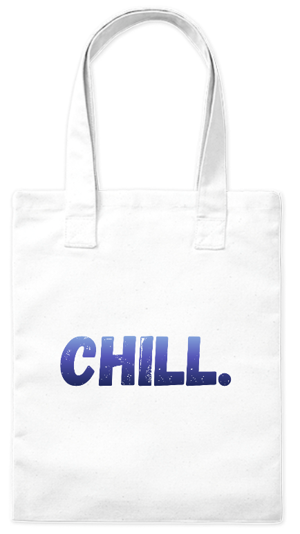 Torba bawełniana ekologiczna 220 g Bavenna „Chill.” w kolorze białym