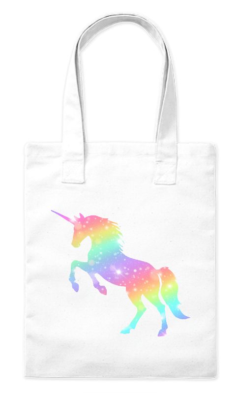 Torba eko biała z jednorożcem z gwiezdnym byłem Bavenna