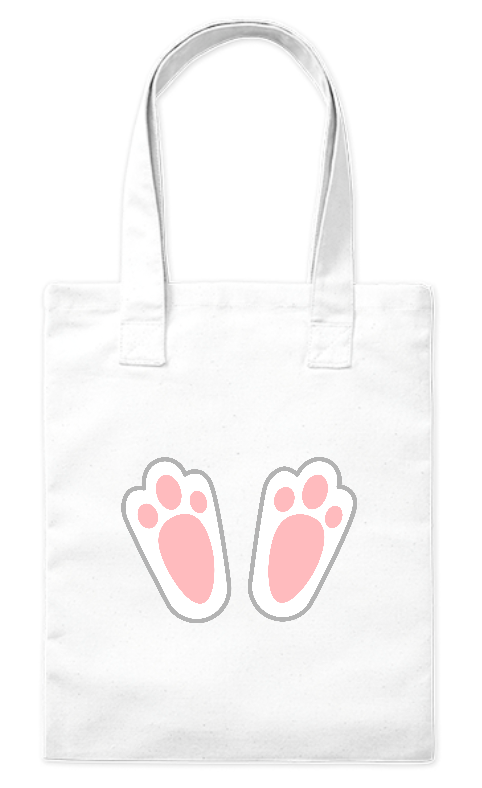 Torba bawełniana eko królicze stopy Bavenna biała